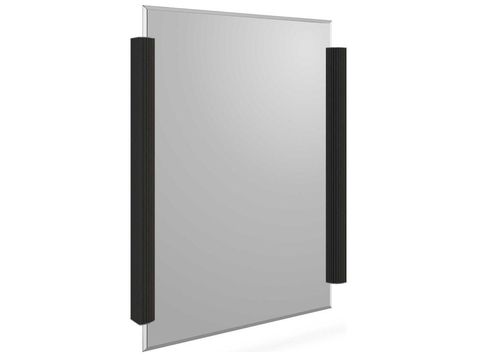 Classic Love to Look! Rectangular Beveled Mirror in Dark Chocolate and Gold