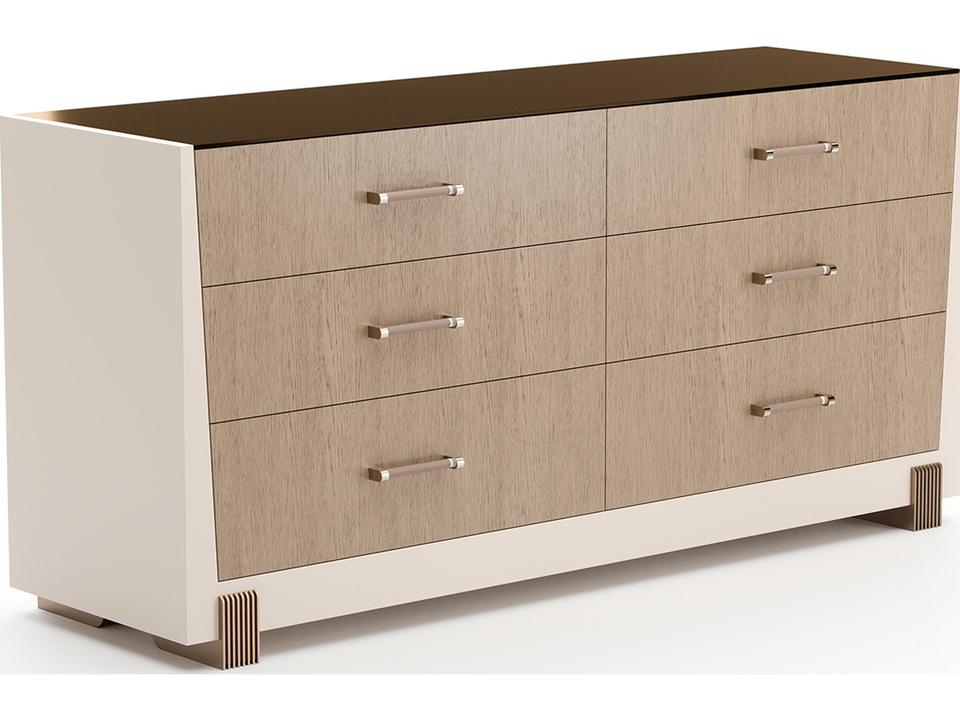 Counter Balance Dresser in Chocolate Koto Cloud and Brushed Gold