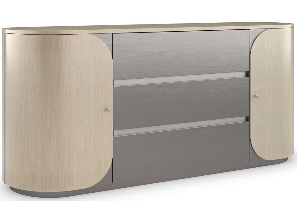 Da Vita Duo Dresser in Thunder Finish and Smoked Stainless Steel