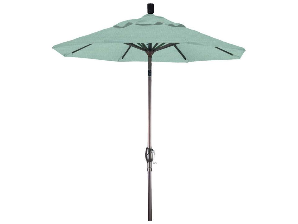 Pacific Trail 6-Foot Octagon Patio Umbrella with Crank Lift and Push-Button Tilt