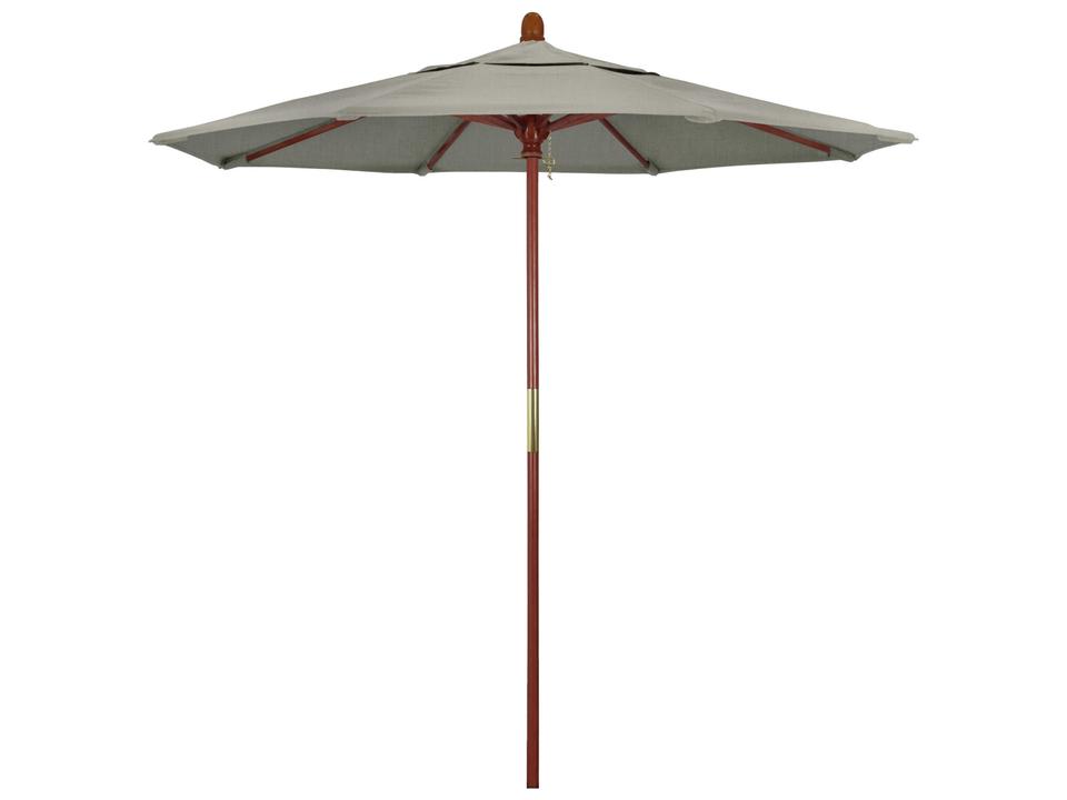 Grove Series 7.5 Foot Octagon Market Wood Umbrella with Push Lift