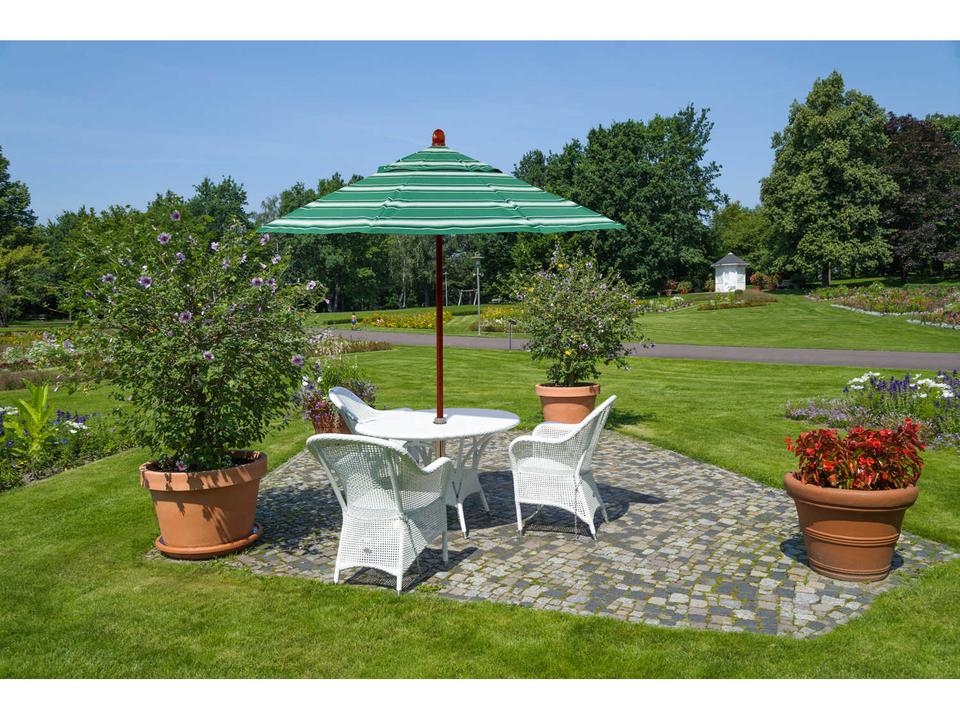 Grove Series 9 Foot Octagon Market Wood Umbrella with Push Lift