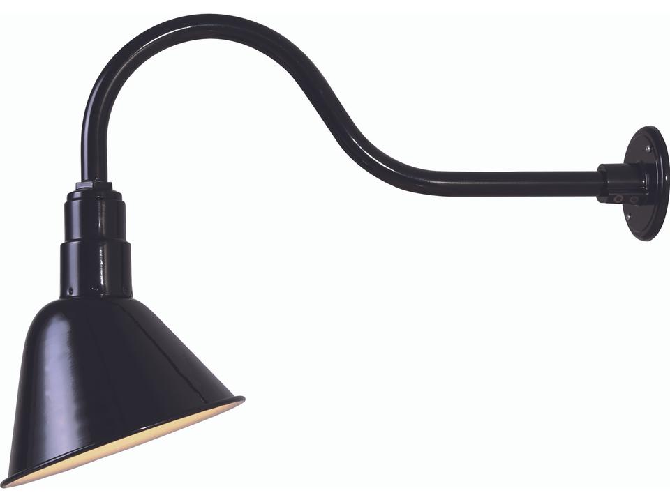 Sign Light 1-Light Outdoor Wall Sconce in Black