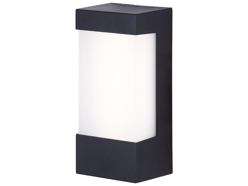 1-Light LED Outdoor Wall Sconce in Black