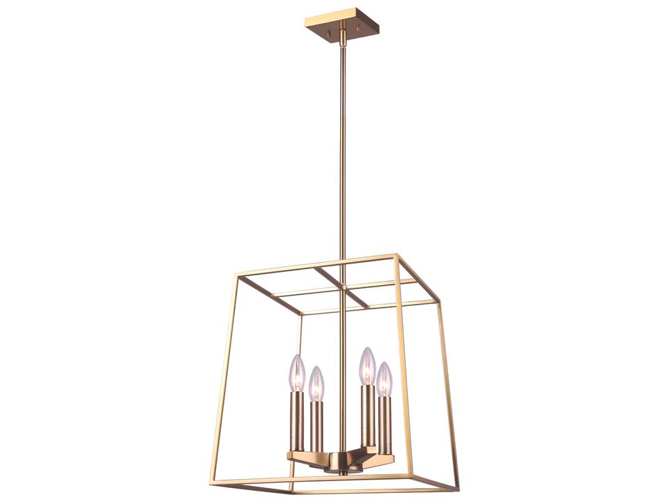 Coco 4-Light Chandelier in Gold Finish