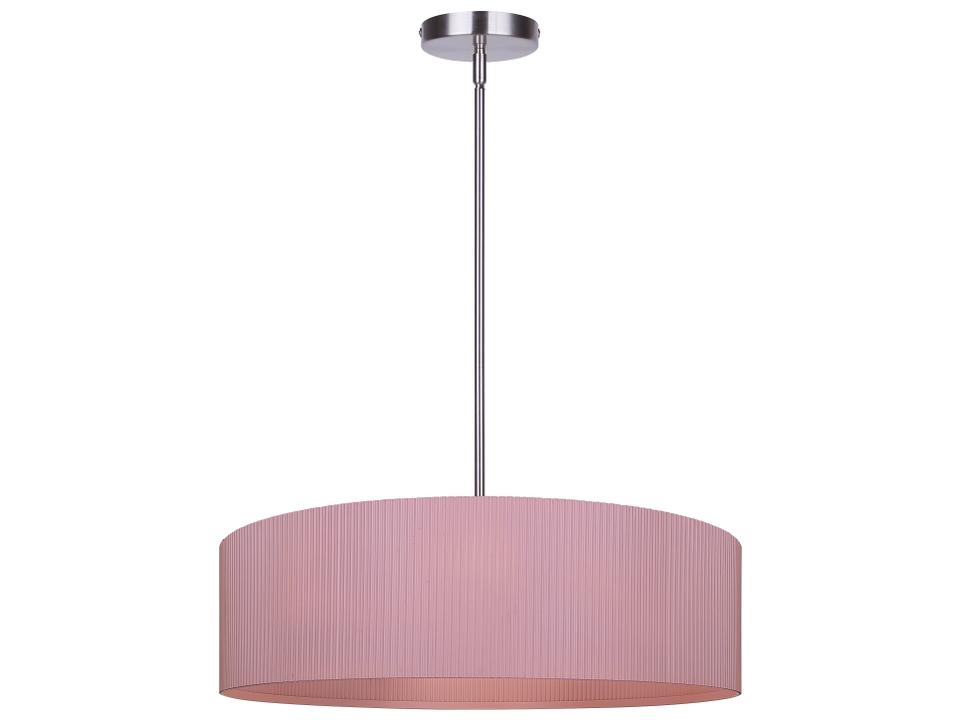 Evienne 3-Light Light Fixture in Brushed Nickel / Pink
