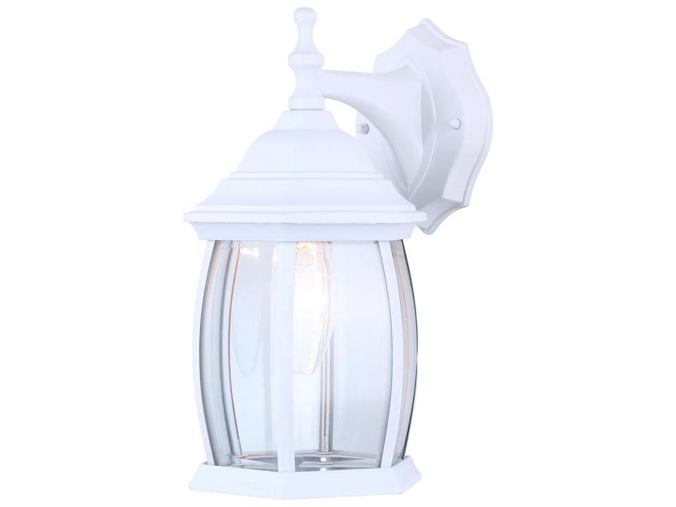 1-Light Outdoor Wall Lantern in White