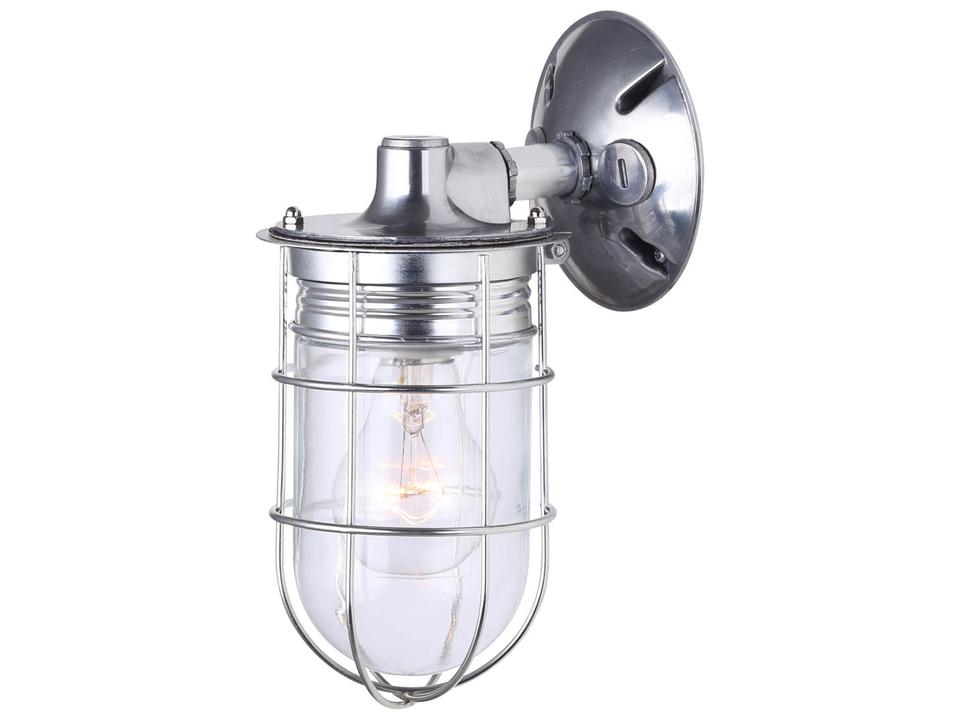 Signature 1-Light Outdoor Wall Sconce with Clear Glass in Aluminum