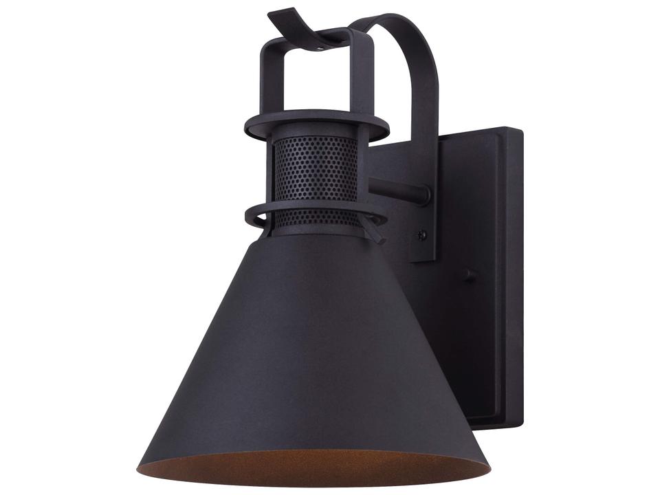 Avery 1-Light Outdoor Wall Lantern in Black