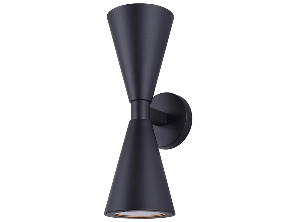 Arona 2-Light Outdoor Wall Lantern in Matte Black