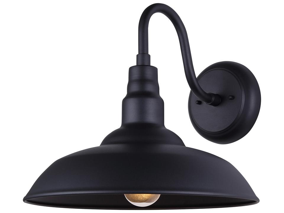 Valec 1-Light Outdoor Wall Lantern in Sand Black