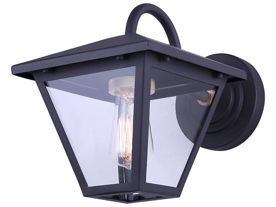 Ira 1-Light Outdoor Wall Lantern with Clear Glass