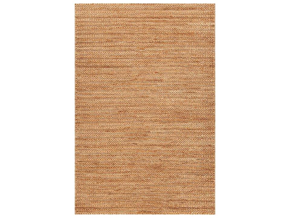 Acacia Hand-Woven Jute and Cotton Area Rug in Natural Texture