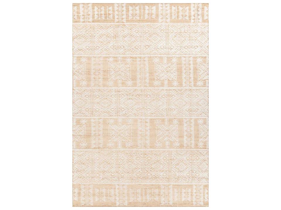 Ayla Striped Hand-Knotted Wool and Jute Area Rug
