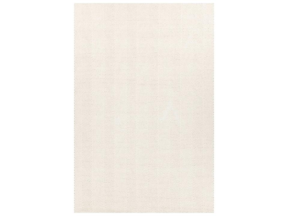 Cristal Hand-Woven Wool and Cotton Area Rug in White