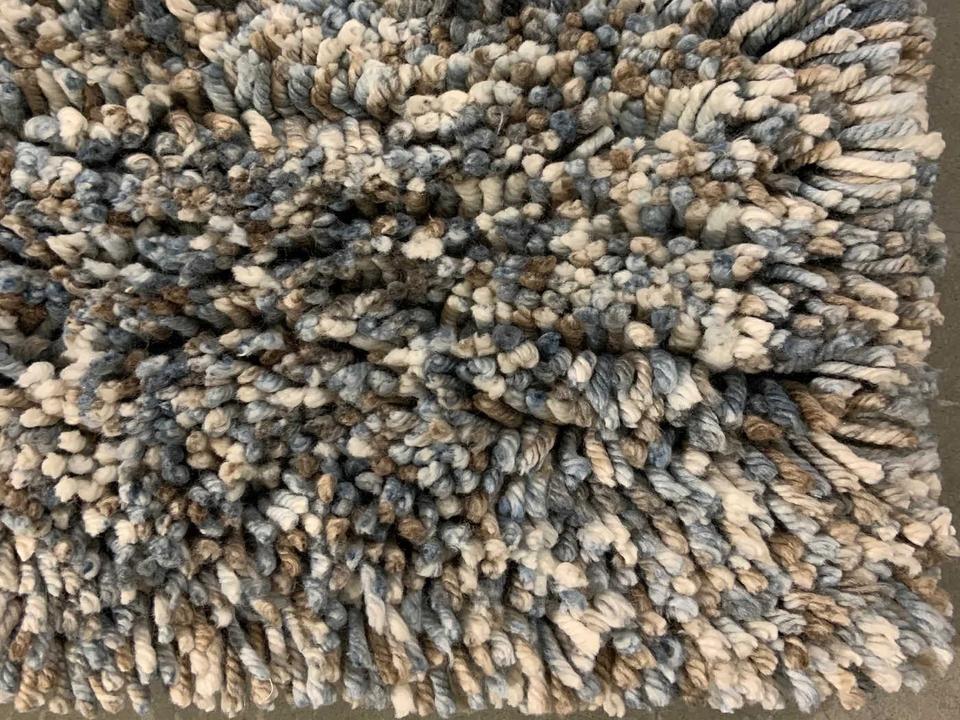 Edna Abstract Shag Area Rug Modern Plush