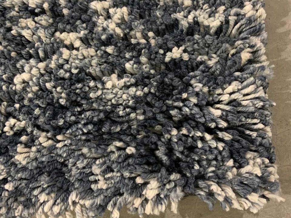 Edna Shag Abstract Hand-Woven Area Rug in Neutral Multi