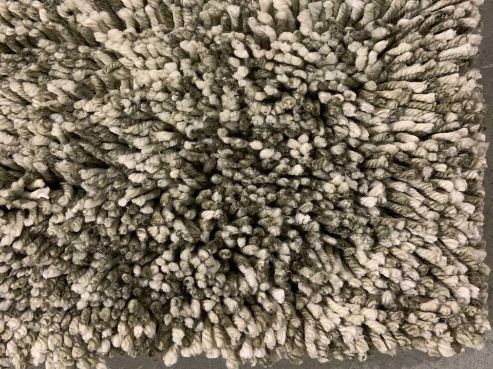 Edna Hand Woven Wool and Polyester Abstract Area Rug with Cotton Backing