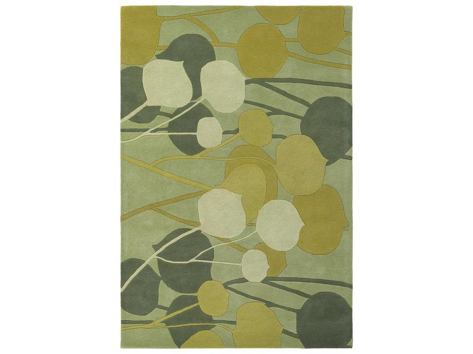 Inhabit Hand Tufted Wool Area Rug in Green Gold and Olive
