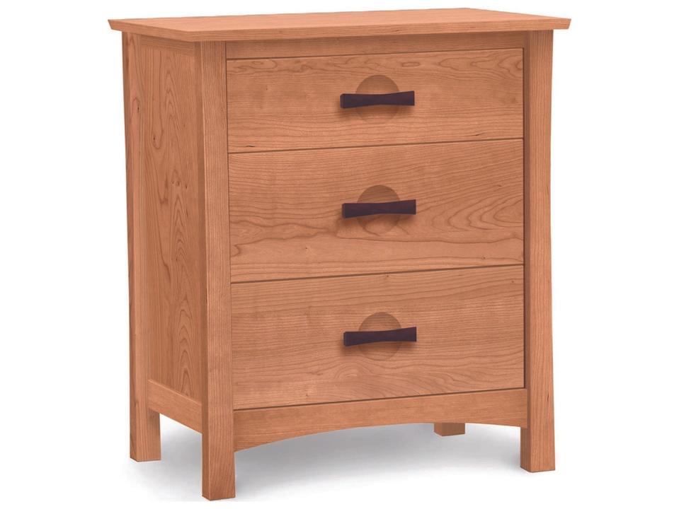Berkeley 3-Drawer Solid Cherry Dresser with Walnut Accents