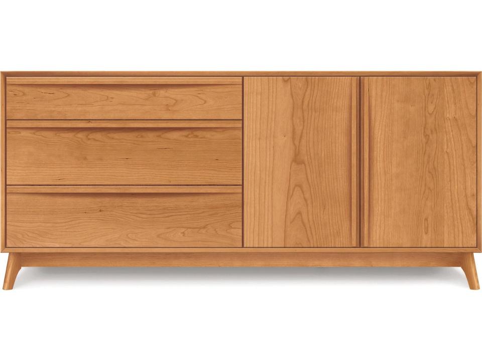 Catalina 3-Drawer 2-Door Dresser in Solid American Hardwood