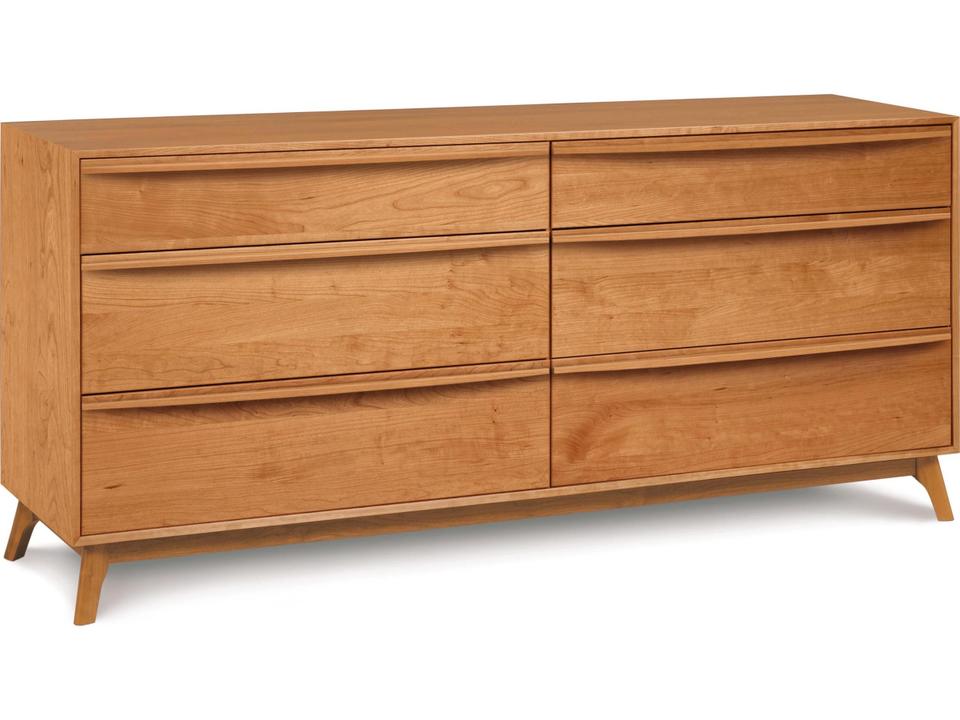 Catalina 6-Drawer Double Dresser or Cherry