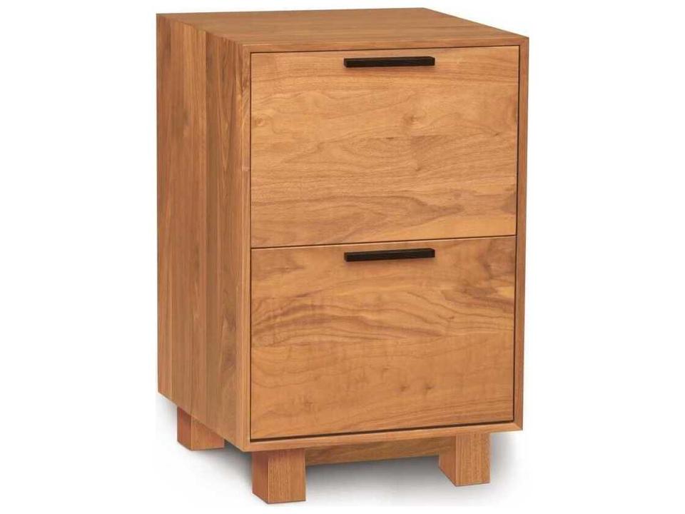 Linear Narrow Solid Wood File Cabinet