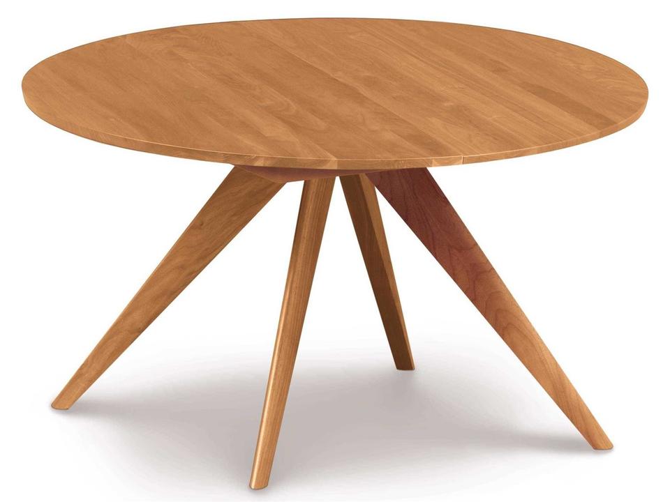Catalina Extendable Round Wood Dining Table