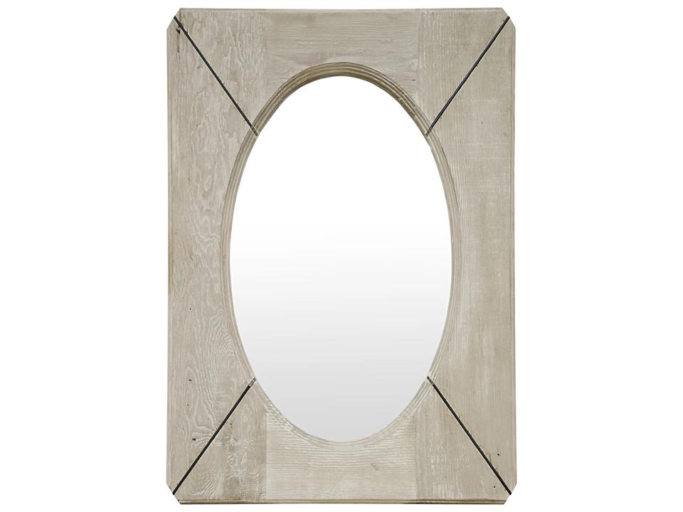 Musas Grey Wash Wall Mirror Oval