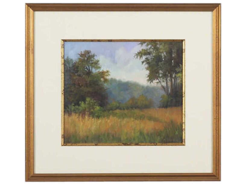 View From Grailville Framed Lithograph Wall Art in Antique Gold