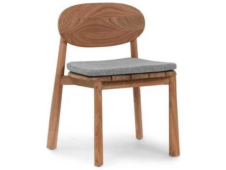 Aston Teak Cushion Dining Chair in Natural