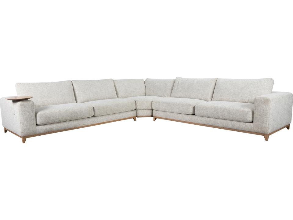 Donovan 7-Person Modular Sectional Sofa in Sand Fabric