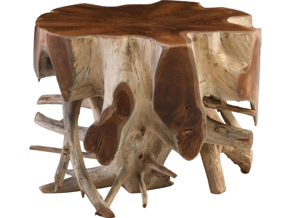 Groot Natural Teak Root End Table