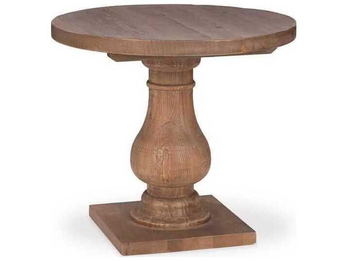 Biltmore Round Reclaimed Pine Wood End Table