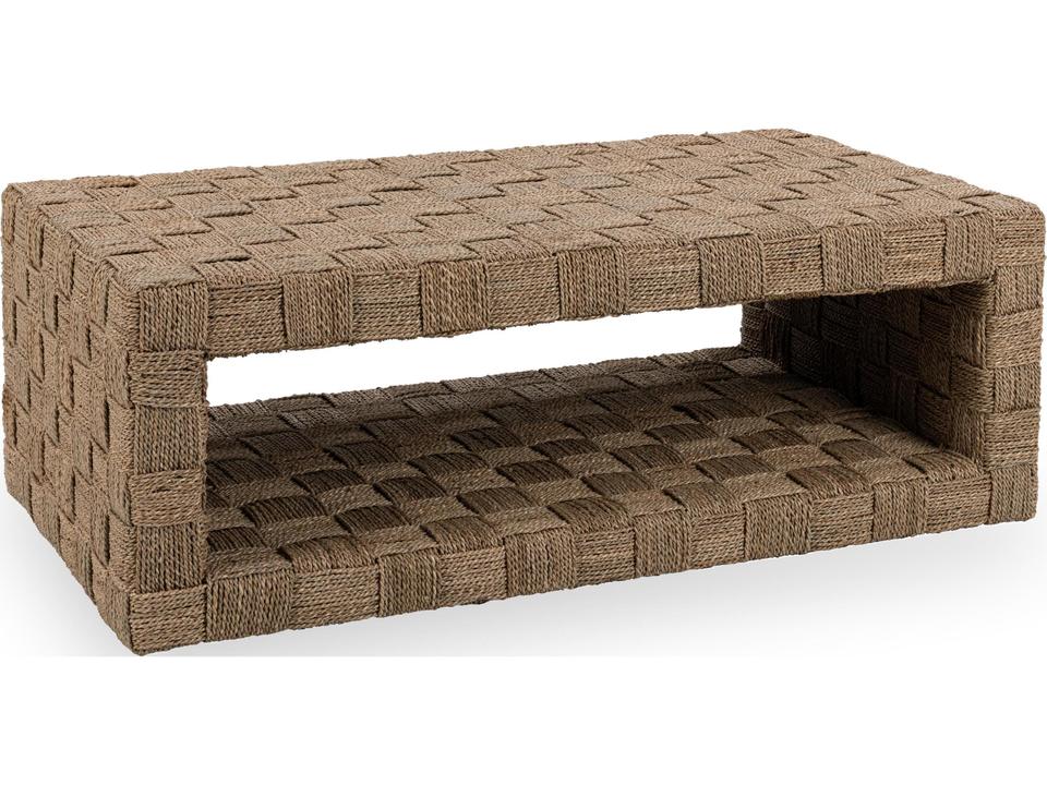 Neyla Rectangular Rattan Natural Coffee Table