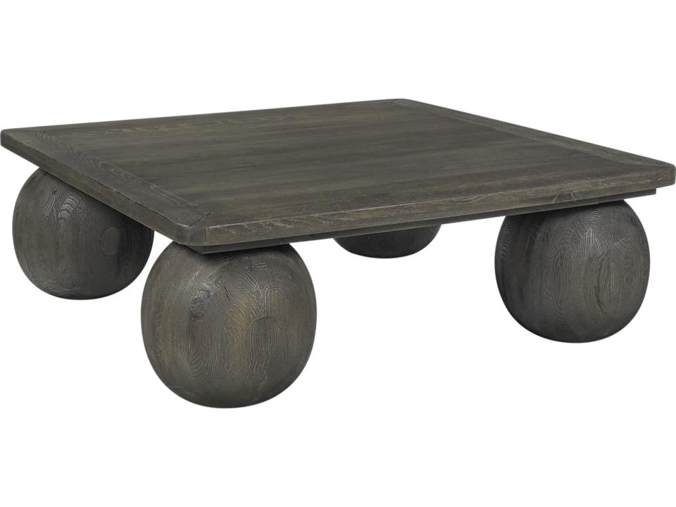 Redondo 48-Inch Square Coffee Table in Dark Oak