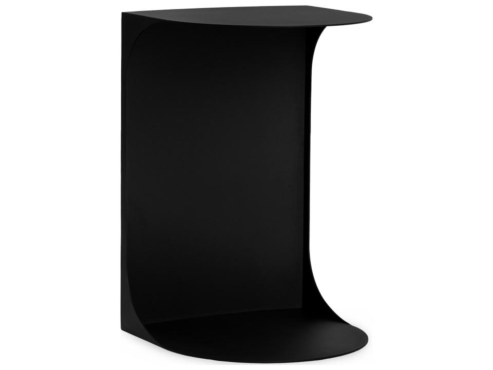 Cote Metal Accent End Table in Black