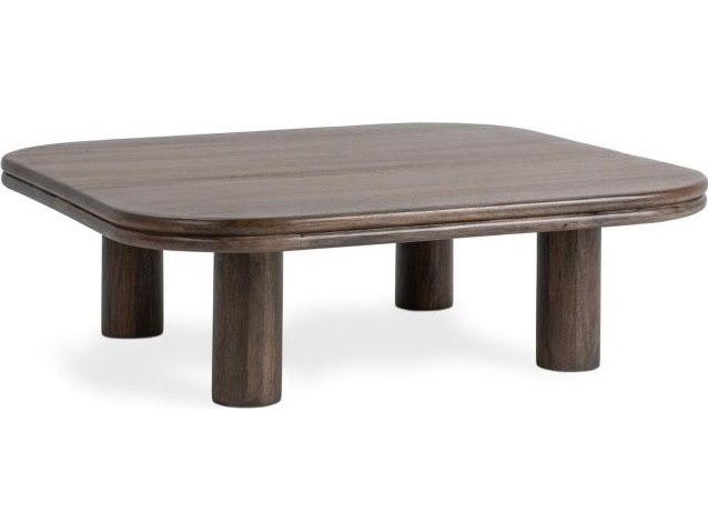 Miranda Square Coffee Table in Cocoa Brown Mango Wood