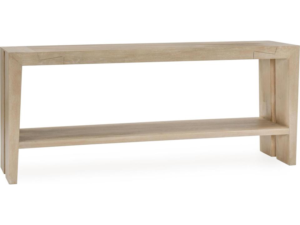 Troy Reclaimed Oak Console Table in White Cracked Oak