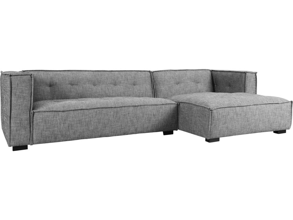 Element 2-Piece Modular Polyester Blend Sectional Sofa with Right Arm Facing Chaise Gray