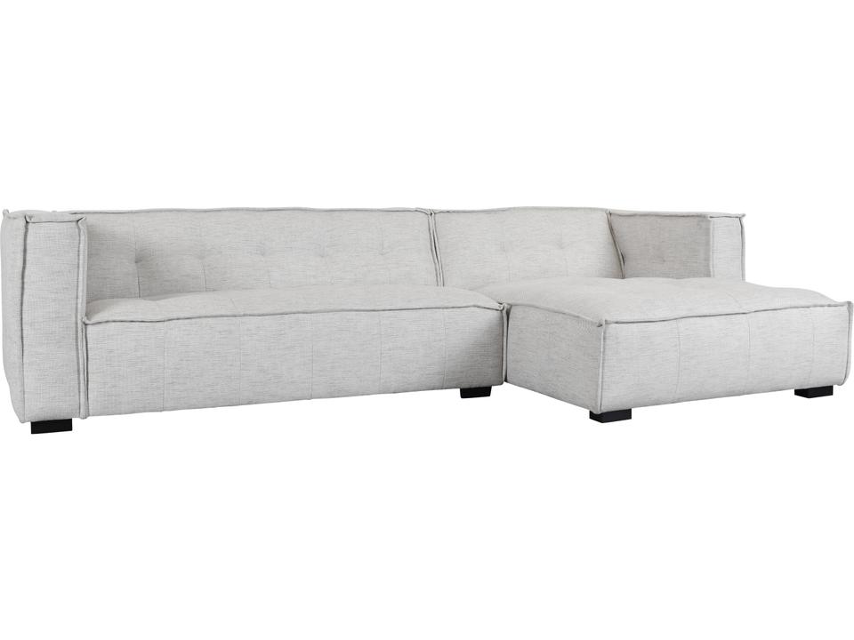 Element 2-Piece Modular Fabric Sectional Sofa with RAF Chaise in Beige