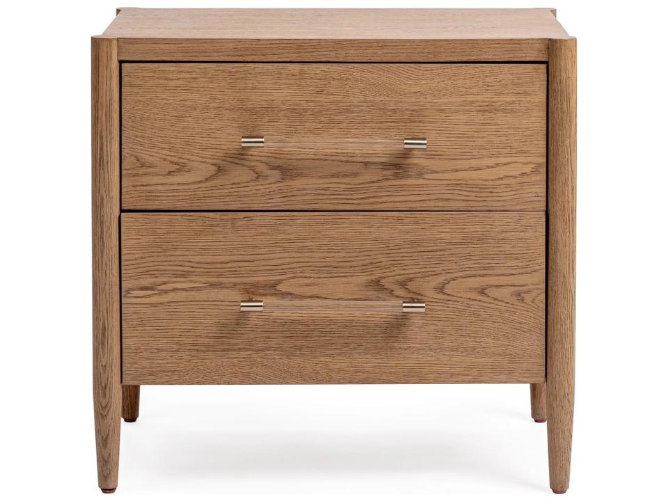 Alisen Oak Wood Nightstand