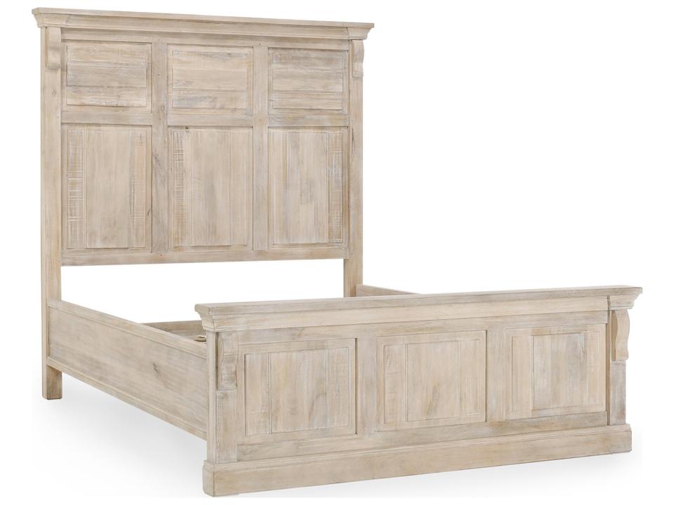 Adelaide Queen Bed Natural White Wash Mango Wood