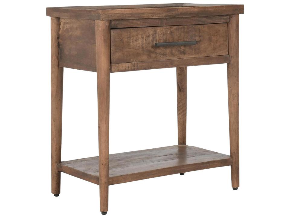 Ciaria Rectangular Wood End Table in Light Brown