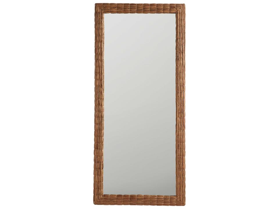 Coastal Living by Universal Weekender Watch Hill Floor Mirror in Natural Water Hyacinth