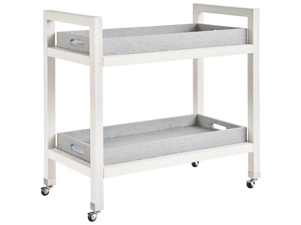 Weekender Jupiter Bar Cart in White Sand Finish