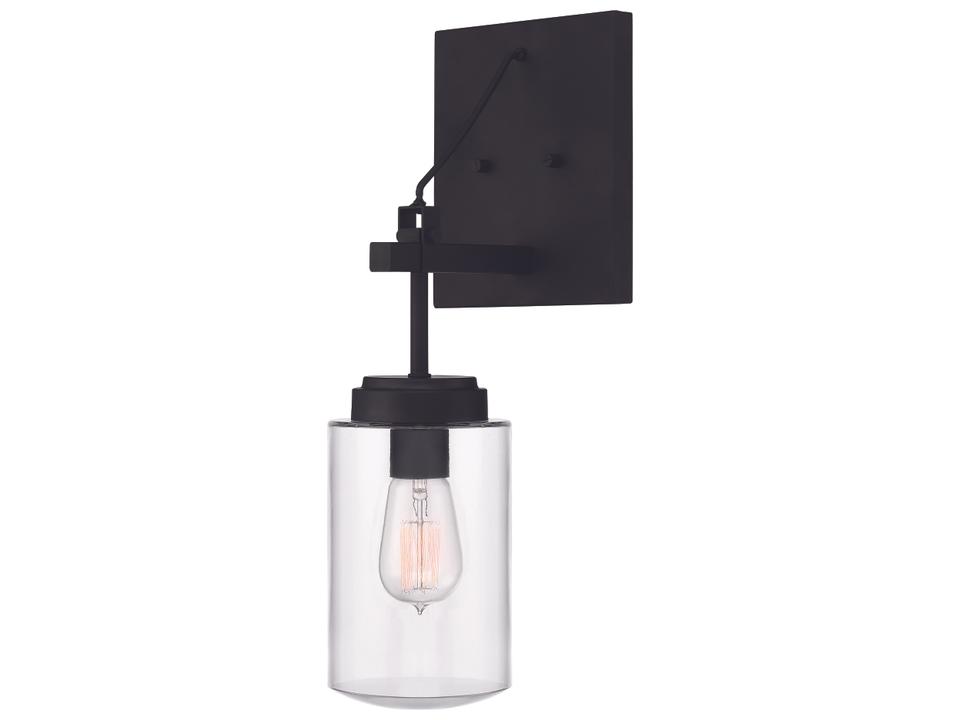 Crosspoint 1-Light Outdoor Wall Sconce in Espresso