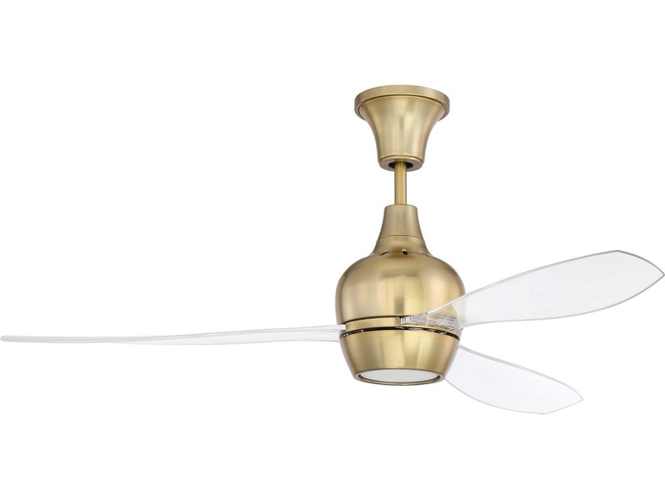 Bordeaux 52-Inch 3-Blade Indoor Ceiling Fan in Satin Brass