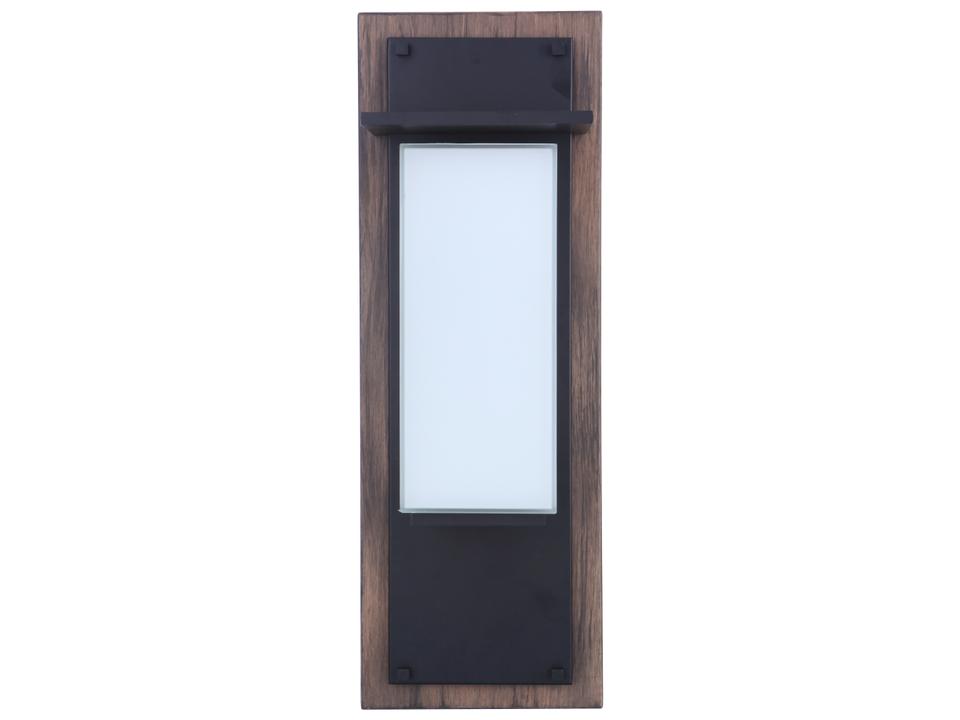 Heights 1-Light LED Outdoor Wall Lantern in Whiskey Barrel Midnight