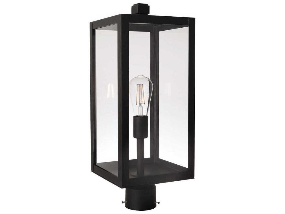 Harris 1-Light Outdoor Post Mount in Textured Black